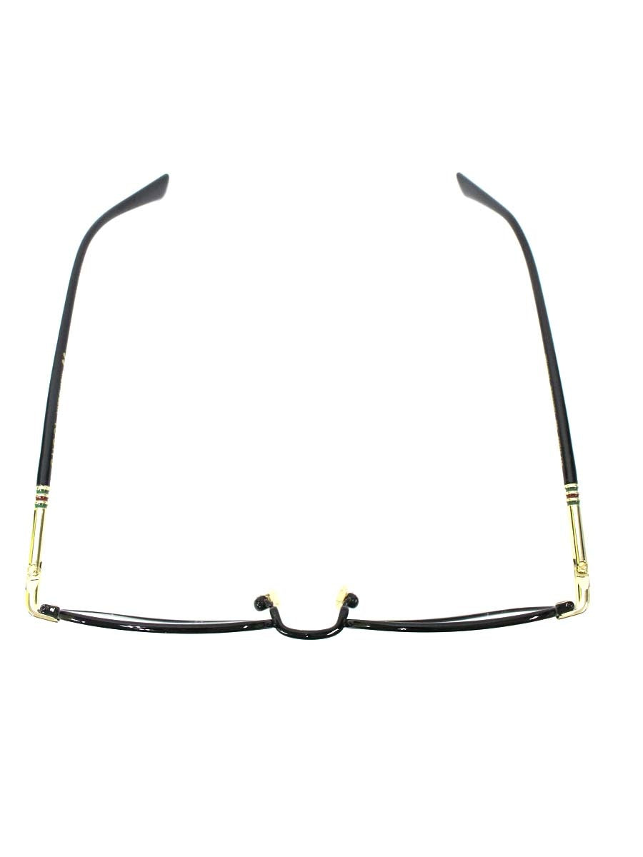 グッチ GG0612OJ メガネ ブラック/ゴールド メタルフレーム スクエア シェリーライン IT1G4IGATQMI
