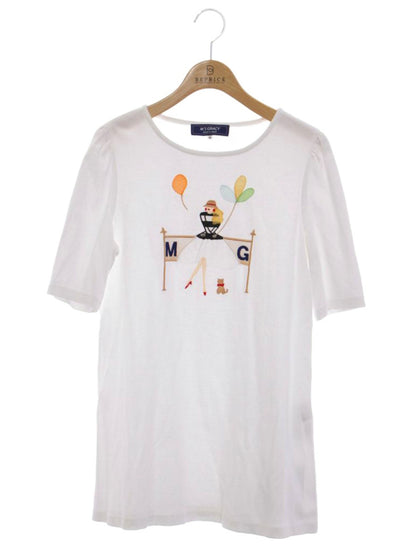 エムズグレイシー 女の子モチーフロングカットソー 415310 40 ホワイト ITRNOQHMZEXK