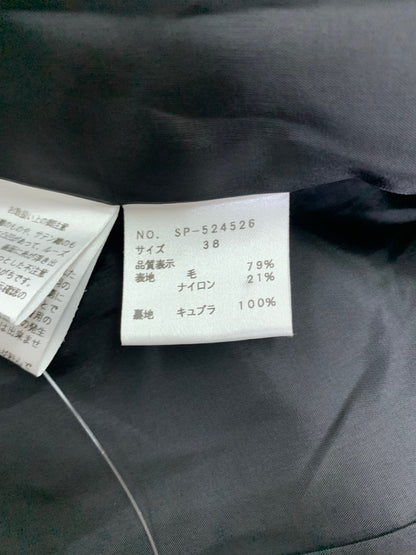 エムズグレイシー 524526 ジャケット 38 ブラック ウール カメリアボタン ITHHZNS32BRQ