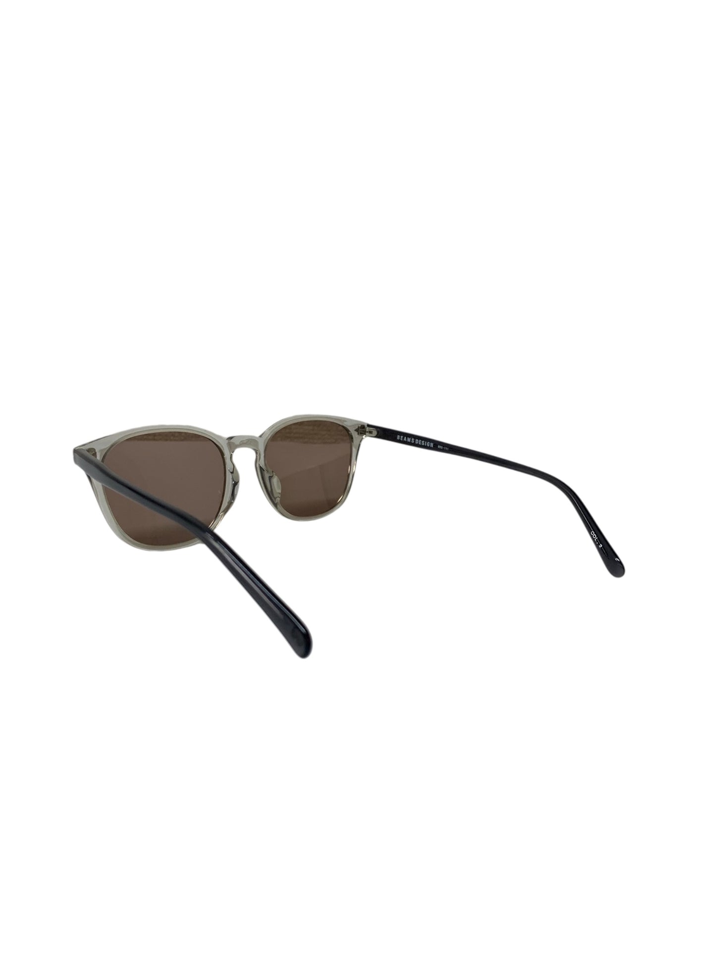 ビームス デザイン BDS-111 サングラス 透明 セルフレーム ボストン バイカラー ITHORESKNQCO