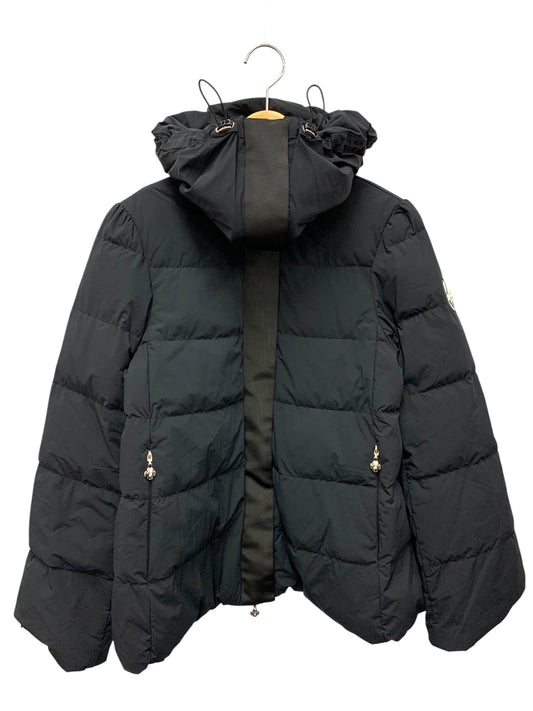 エムズグレイシー ストレッチダウン  419606 ショートコート 38 ブラック パールワッペン フード ITIIH2JIMCU6
