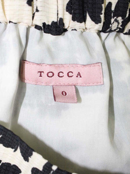 トッカ STATICE Skirt SKTOIM0530 スカート 0 アイボリー/ブラック フラワーモチーフ IT25JSZFEQTE