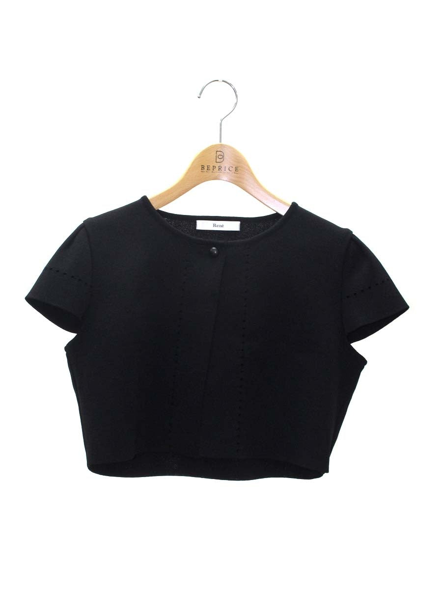 ルネ 6822180 カーディガン 36 ブラック ITOZI9T40K7C