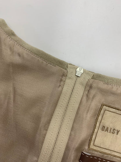 デイジーリン for フォクシー Daisy Suede Dress 36347 ワンピース 40 ベージュ フェイクレザー スエード調 ITHPL3X94E7Y