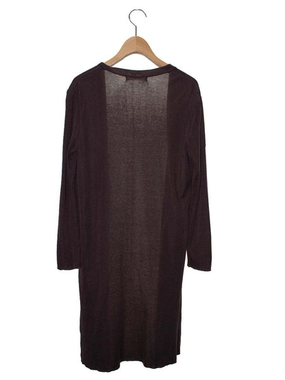 ルネ サイドスリットロングカーディガン 6632250 36 ブラウン カシミヤ混 IT9ZCCXCDVD4