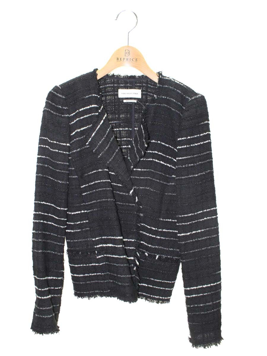 イザベルマランエトワール 37-07-52-07014 ジャケット 36 ブラック ツイード ITQ100DQFWHO