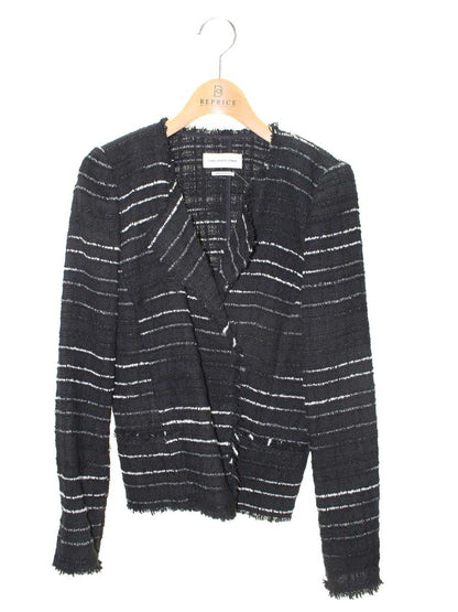 イザベルマランエトワール 37-07-52-07014 ジャケット 36 ブラック ツイード ITQ100DQFWHO