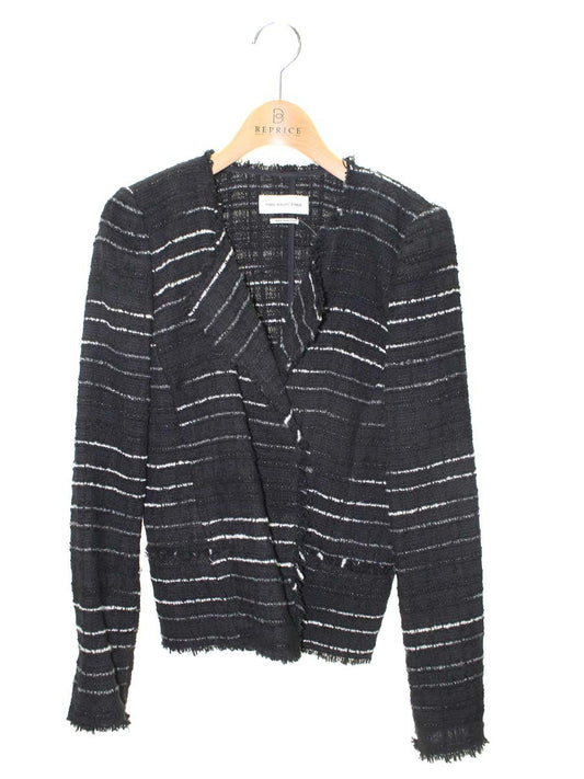 イザベルマランエトワール 37-07-52-07014 ジャケット 36 ブラック ツイード ITQ100DQFWHO