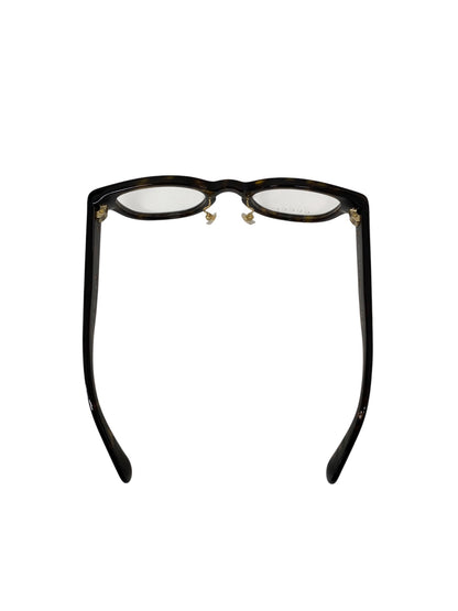 グッチ GG1741OJ 002 メガネ ハバナ 彫金メタルプレート ウェリントン ITT6IJGPA7IC