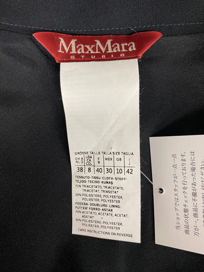 マックスマーラステュディオ 61011457 スカート 42 ブラック フレア ITTUA5IWBM7C