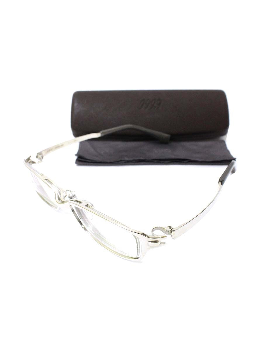 フォーナインズ S-821T メガネ シルバー チタンフレーム フルリム スクエア ITQLJAJ2ZG86