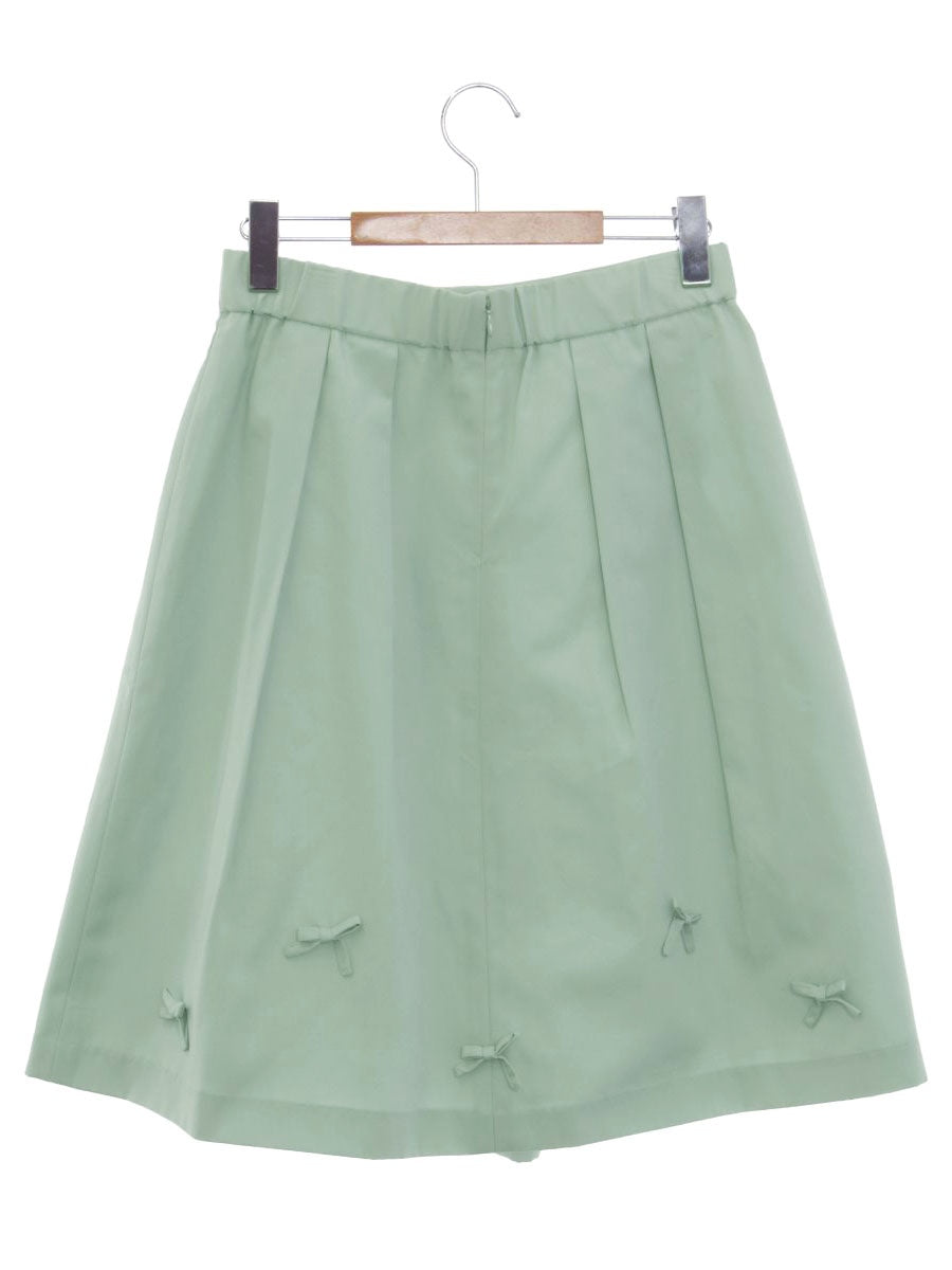 ギャラリービスコンティ 1265461 スカート 2 グリーン リボン フレアー ITG0B3MVH28I