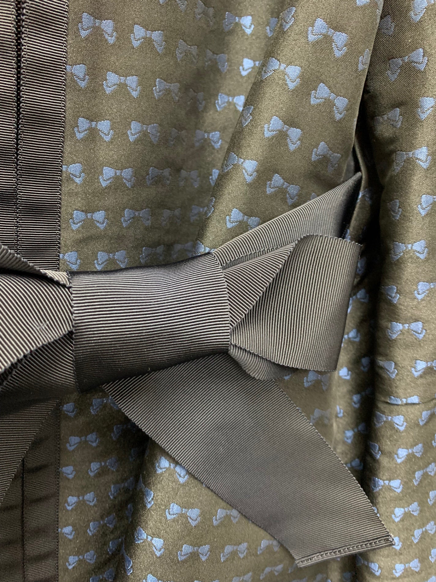 エムズグレイシー 019104 コート 40 ブラック リボンモチーフ カメリアダブルジップ ITGTI1LVHTGS