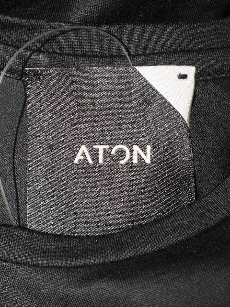 エイトン KKAGBW0014 シャツ 02 ブラック ノースリーブ コットン IT35P3UEGQ3W