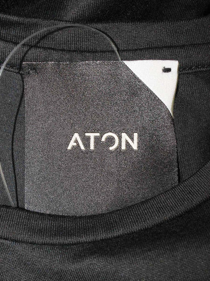 エイトン KKAGBW0014 シャツ 02 ブラック ノースリーブ コットン IT35P3UEGQ3W