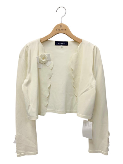 エムズグレイシー スカラップニットボレロ 318505 38 ホワイト IT20G0X1LBK2