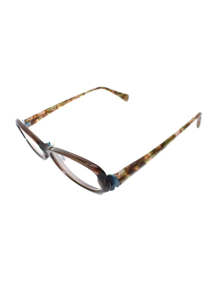 ベセペセ BP-3091 メガネ ブラウン/ブルー スクエア コンビフレーム IT25TZWGO980