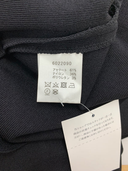 ルネ 6022090 ワンピース 34 ブラック ニット ストレッチ ドレス パール ITN7RKFQGXW0 【SALE】