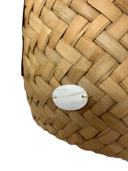 エムズグレイシー 474310 カゴバッグ ブラウン 巾着 編込み ITC3MD9FK6GS