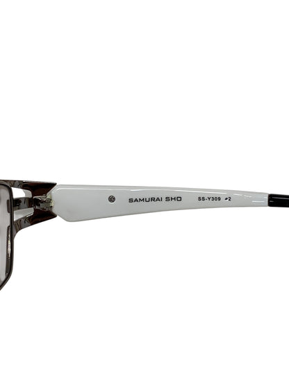 サムライ翔 SS-Y309 サングラス シルバー コンビフレーム スクエア ITB79UWF6R5K