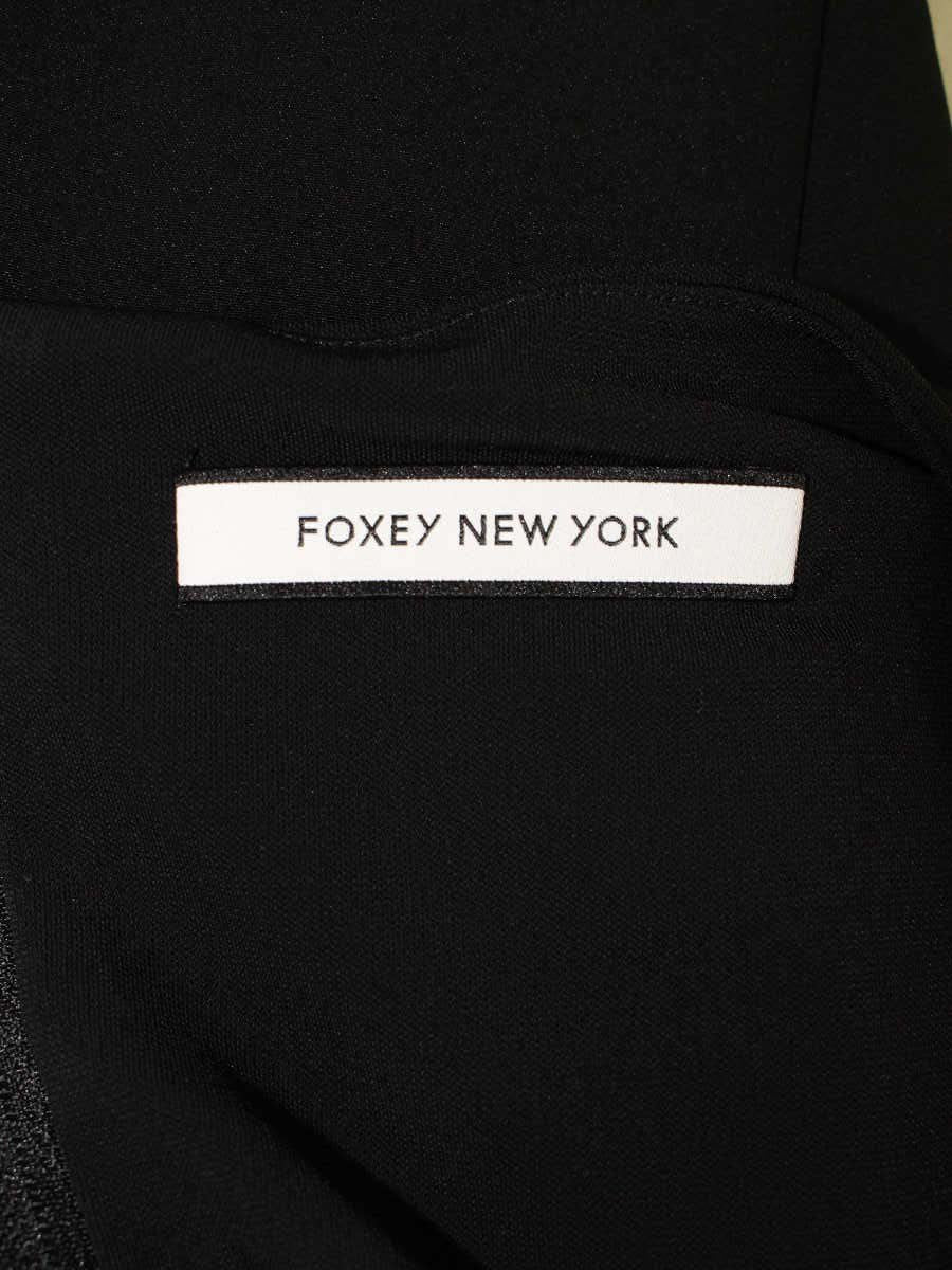 フォクシーニューヨーク 36468 ワンピース 38 ブラック ストレッチ IT0DVH4VBBKE