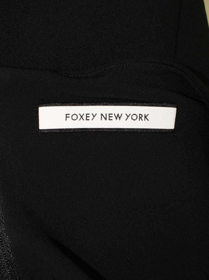 フォクシーニューヨーク 36468 ワンピース 38 ブラック ストレッチ IT0DVH4VBBKE