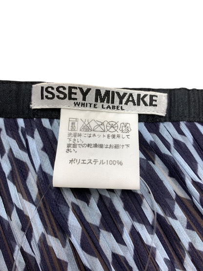 イッセイミヤケ IM42FG229 ラップスカート ブルー シアー ITJD61OWWOWR