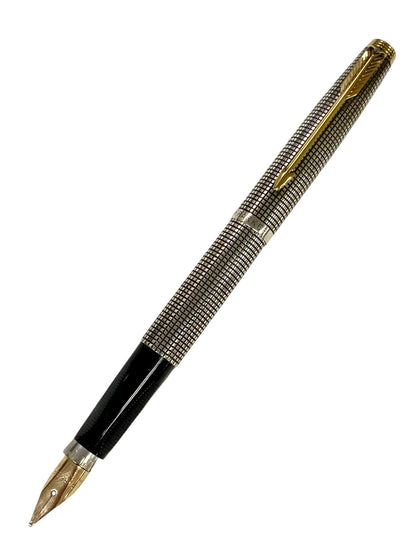 パーカー 万年筆 #75 スターリングシルバー シズレ シルバー B 14K ITE8DVF1XJMK