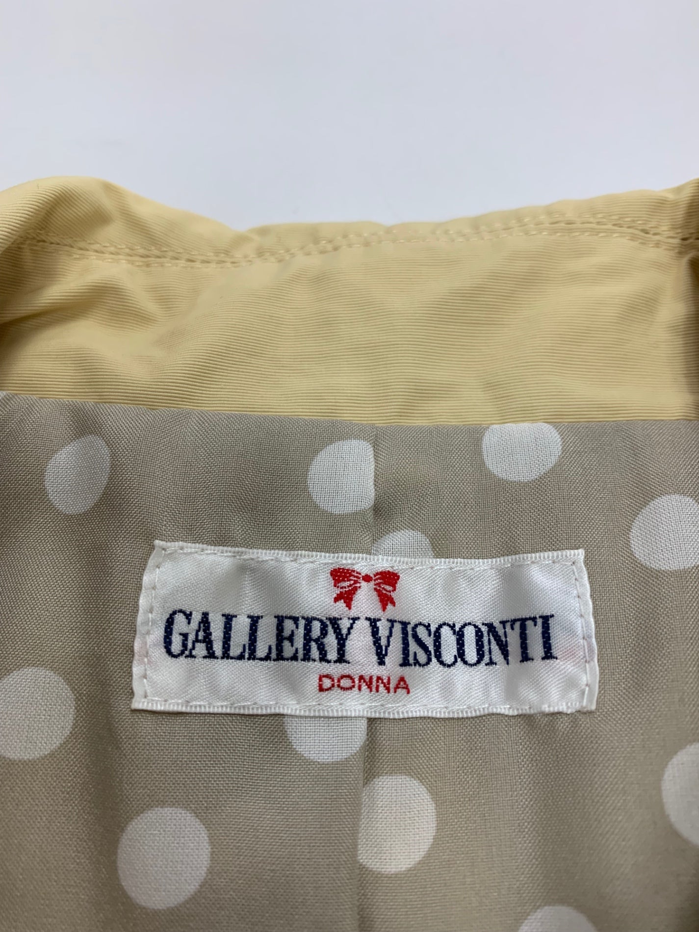 ギャラリービスコンティ 1164373 ステンカラーコート 2 イエロー リボン ITZWU7CEZNLG