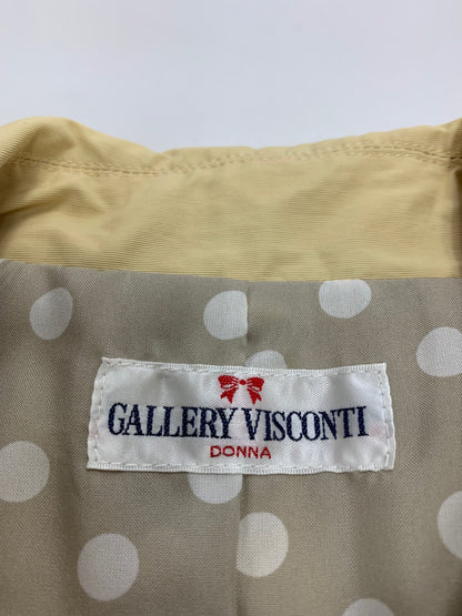 ギャラリービスコンティ 1164373 ステンカラーコート 2 イエロー リボン ITZWU7CEZNLG