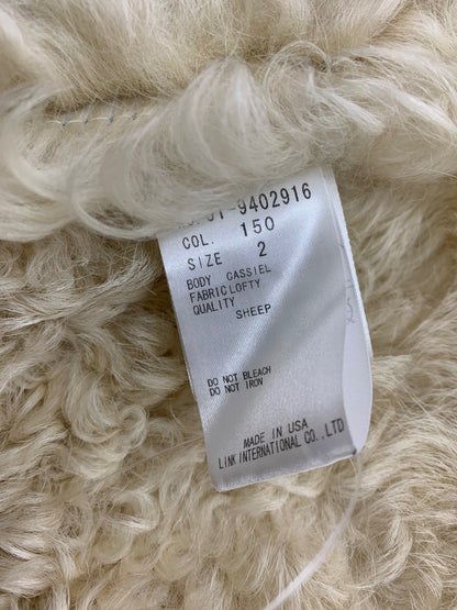 セオリー 01-9402916 ベスト 2 グレー ムートン ファー フーディ ITI57VYBQ5GW