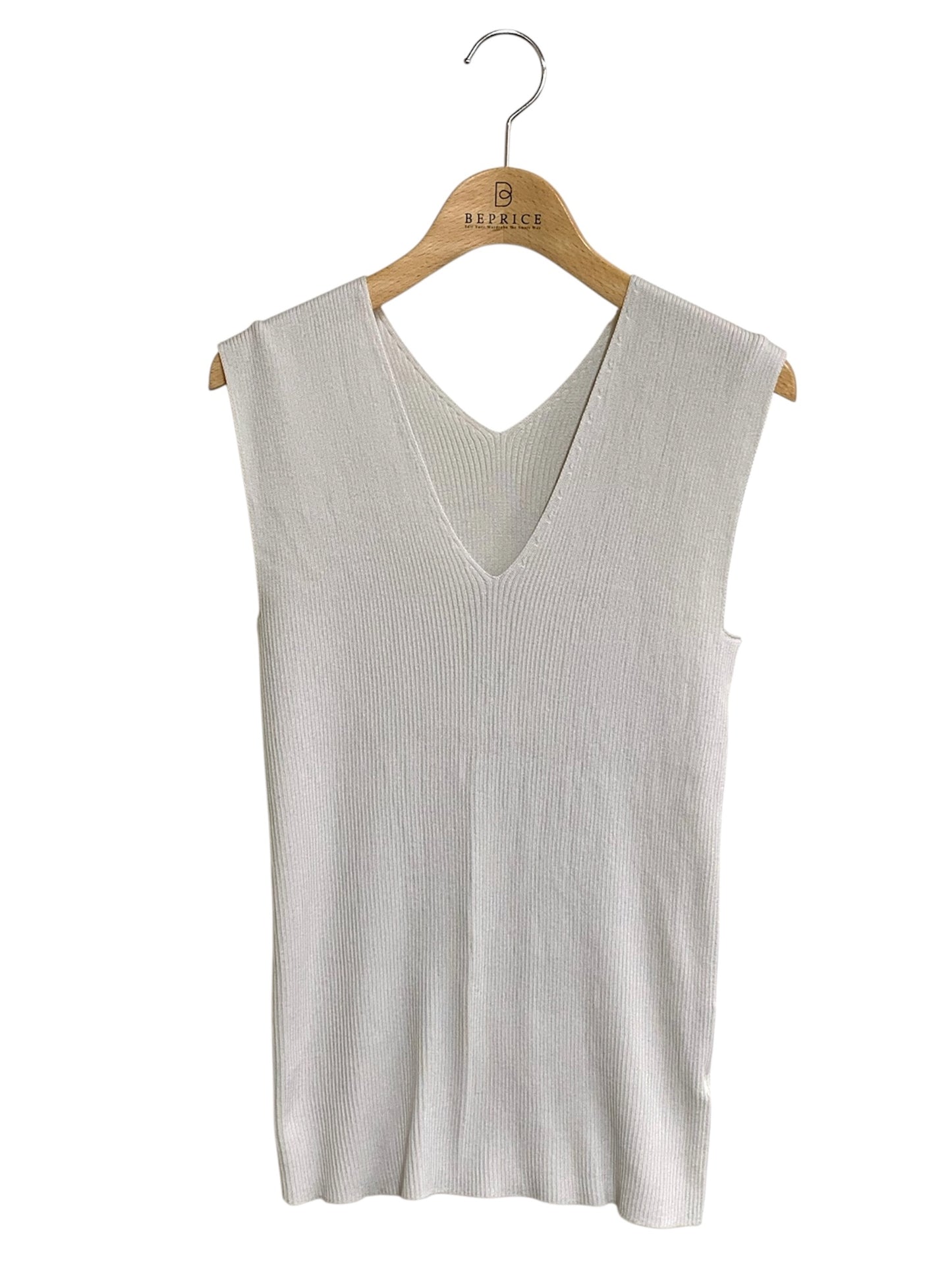 132 5. イッセイミヤケ IL21KN701 トップス 2 グレー Vネック ノースリーブ ITYQZWFLG954 【SALE】