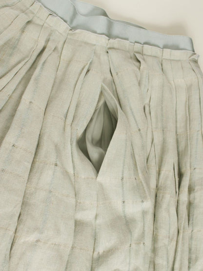 フォクシーブティック Skirt 39555 スカート 38 ブルー/ベージュ SP品 IT1L3BZBNMMZ
