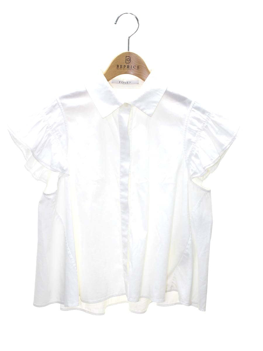 フォクシーブティック 36795 シャツ ブラウス 38 ホワイト 36795 Ruffle Sleeve Blouse IT184RO1PPTY