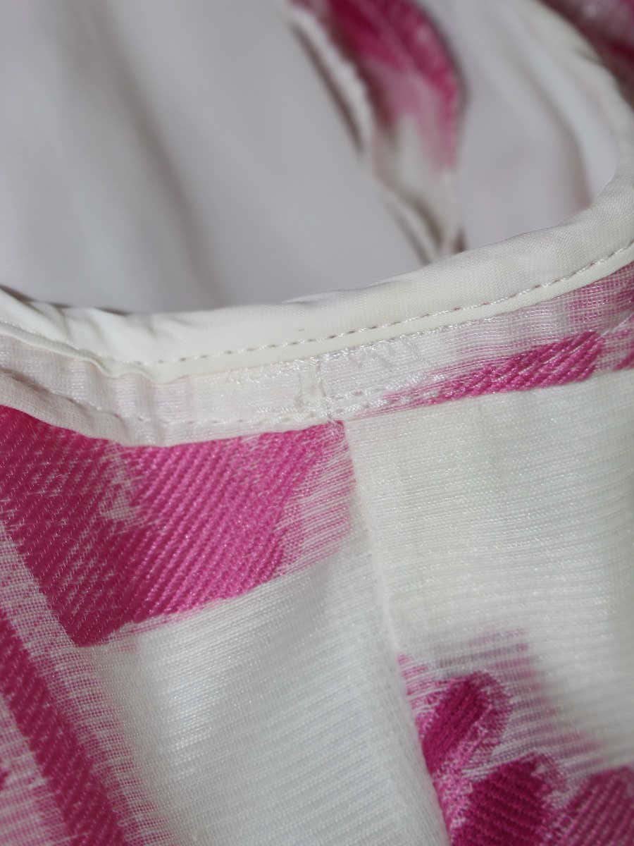 エムズグレイシー Jacquard Pink Dress 911332 ワンピース 40 ホワイト 花柄 ITUVJFHJED4Y