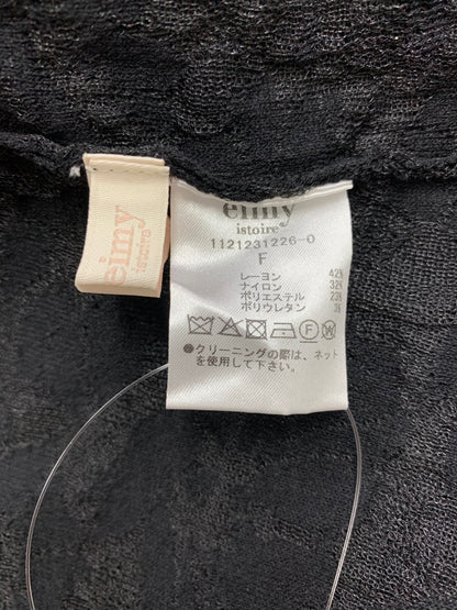 エイミーイストワール Alstromeria Jacquardニットロンパース  1121231226-0 F ブラック 2021SS ITCWJT5SM9M8