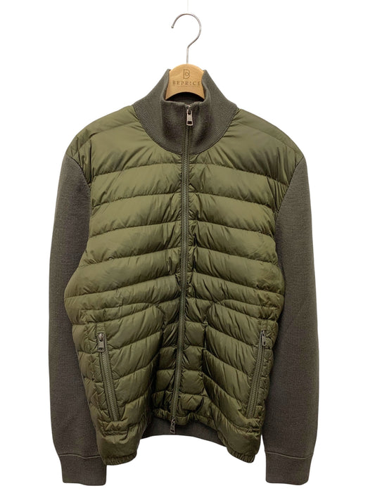 モンクレール CARDIGAN TRICOT F20919B50700 A9341 ダウンジャケット L カーキグリーン ニット ITEHK7J122PY