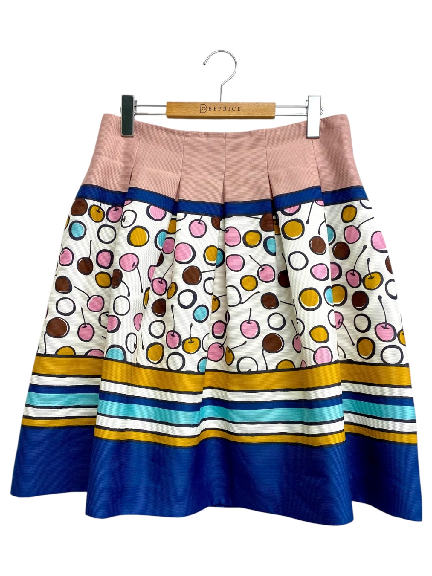 エムズグレイシー Cherry Skirt 817347 スカート 40 マルチカラー チェリー フレア ITXEEAXJRLAU