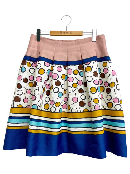 エムズグレイシー Cherry Skirt 817347 スカート 40 マルチカラー チェリー フレア ITXEEAXJRLAU