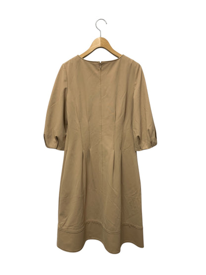 エムズグレイシー 011124 ワンピース 38 ベージュ リボン ステッチ IT14R4PANEOW