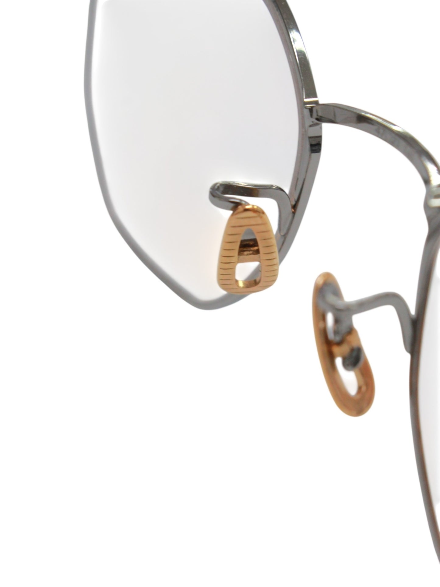 ユウイチトヤマ 5 TOKYO 04 メガネ ゴールド メタルフレーム フルリム オクタゴン Light Gray / Rose Gold限定カラー IT8ZEQA2WLB4