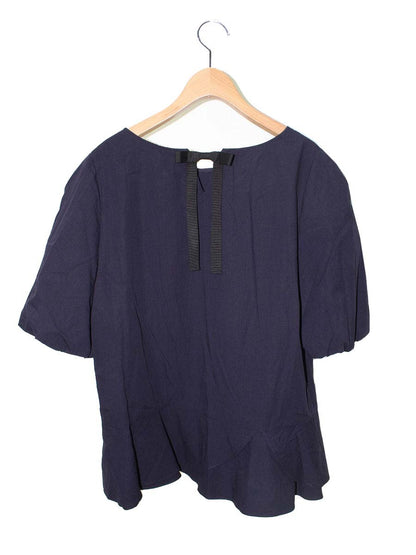 トゥービーシック ぺプラムブラウス W7M05-742-29 46 ネイビー リボン ITW5SV598NAS 【SALE】