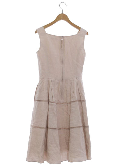 フォクシーブティック Dress Cote d'Azur 34330 ワンピース 38 ベージュ リネン 麻 IT4HD8JUZJWE