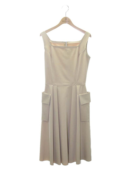 フォクシーニューヨーク ホリードレス 19643 ワンピース 38 ベージュ ITYRDYJEMYOO