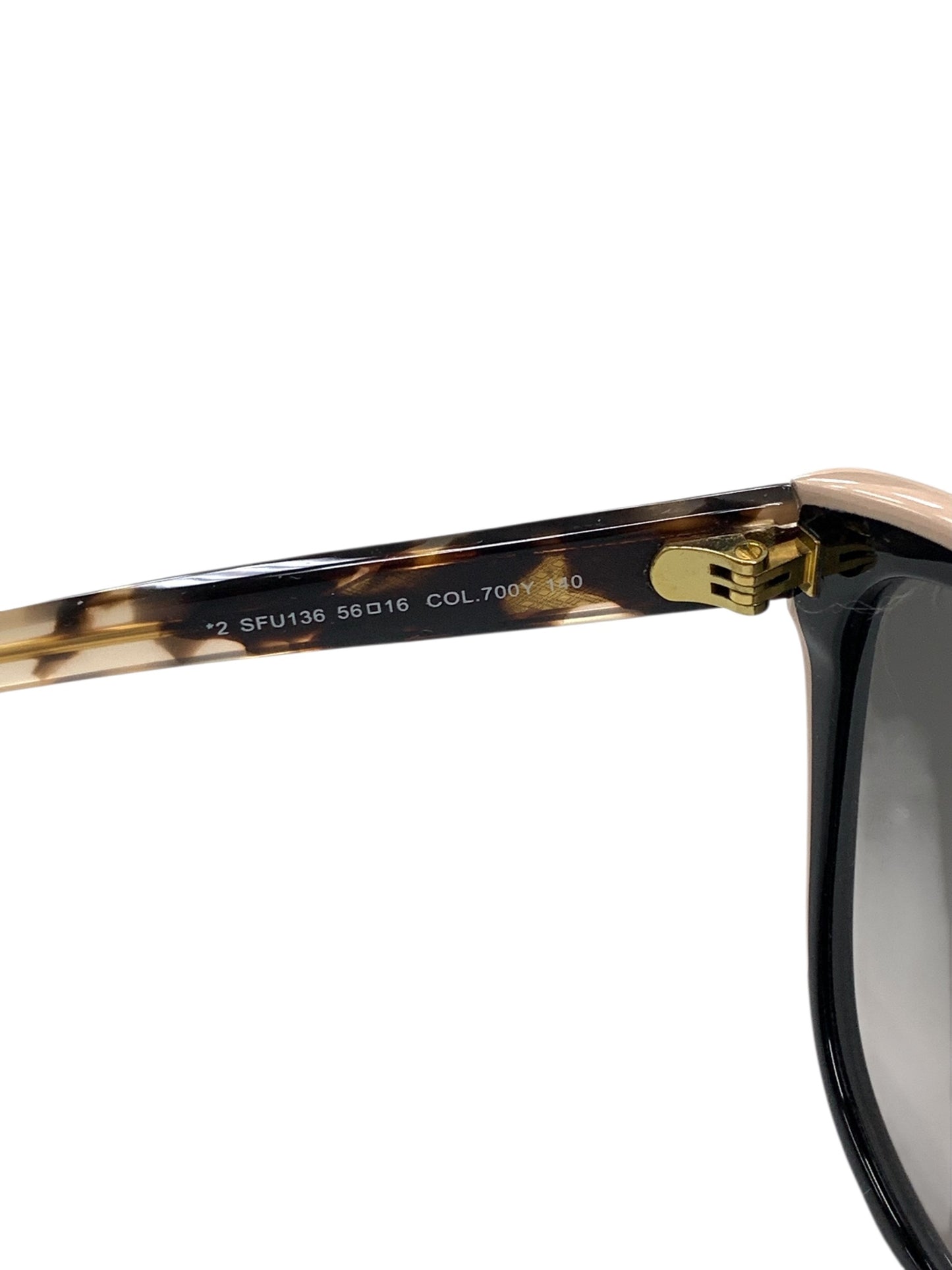 フルラ SFU136 サングラス ブラック セルフレーム フルリム ウェリントン ITG8LAPGXSEE