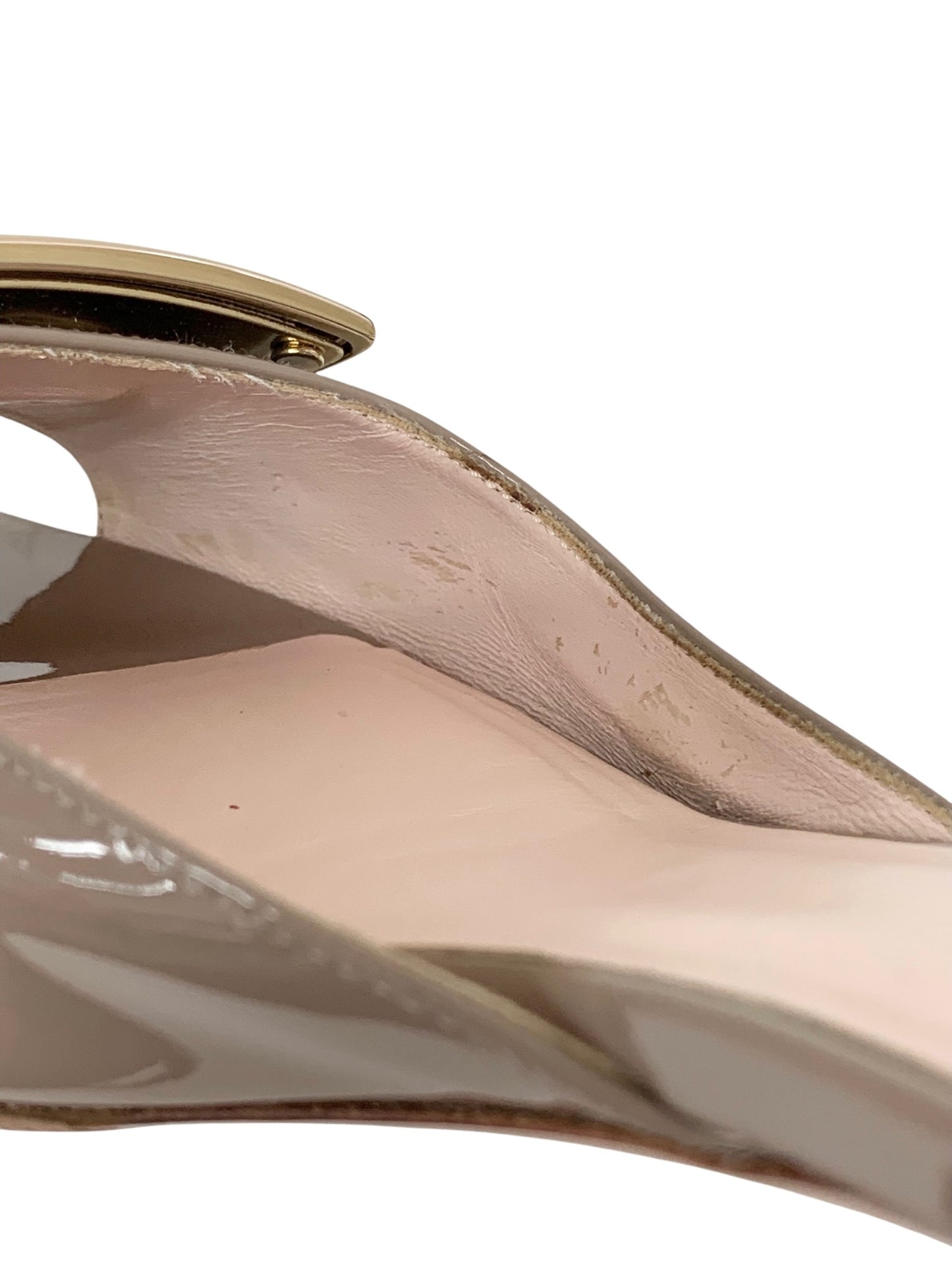 ロジェヴィヴィエ トランペット パテントレザー ミュール RVW74839190D1PC415 36 グレージュ ITTYSATRRS3K 【SALE】