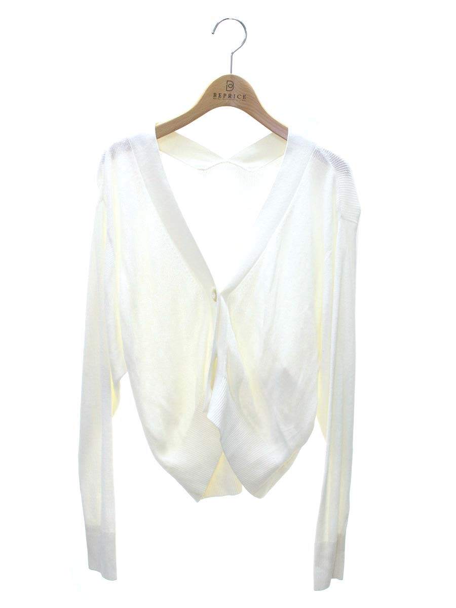 グレースクラス 02222-53001 カーディガン 36 ホワイト コットン ITNP0EJCVXO8 【SALE】