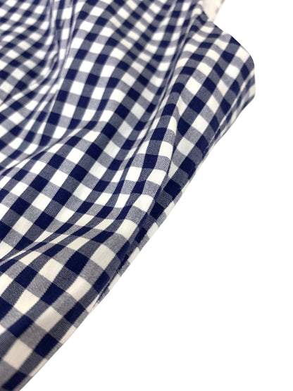 フォクシーニューヨーク Dress 40087 ワンピース 38 ネイビー ギンガムチェック ITCFCP53E0LG