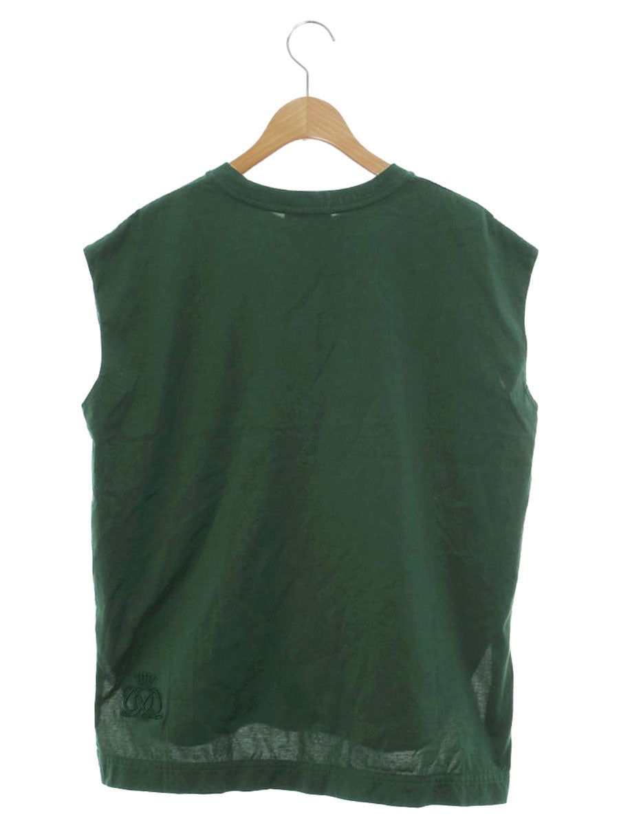 ドゥロワー PRE1 バックエンブレム刺繍ノースリーブ 6517-299-0716 グリーン IT9K1BYMCEMU