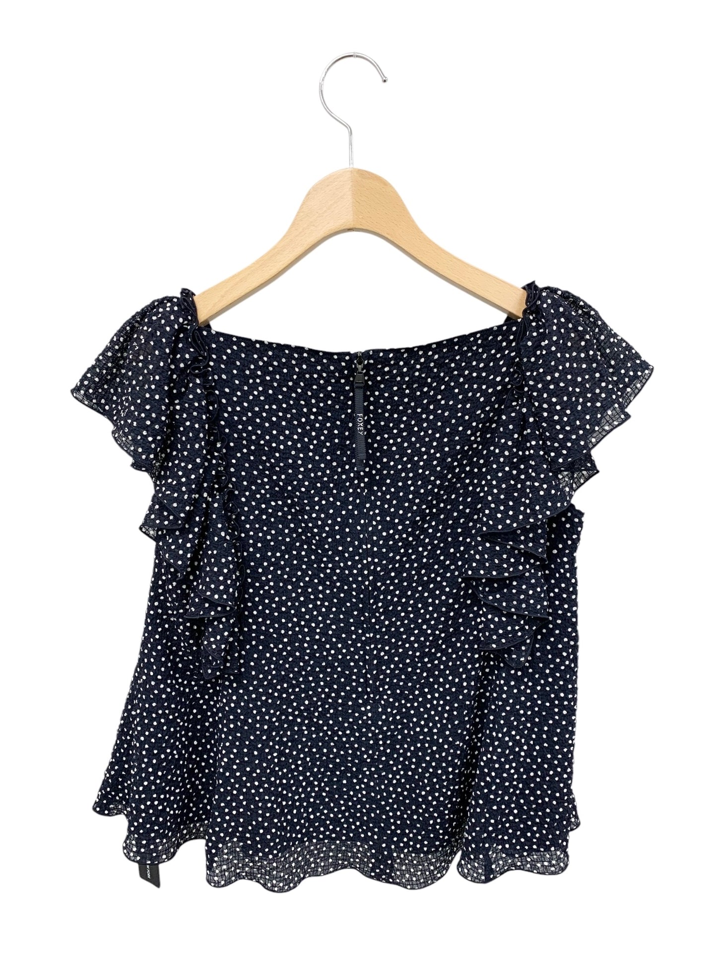 フォクシーニューヨーク Blouse Papillon 44656 ブラウス 38 ネイビー IT47GHHFHUO2